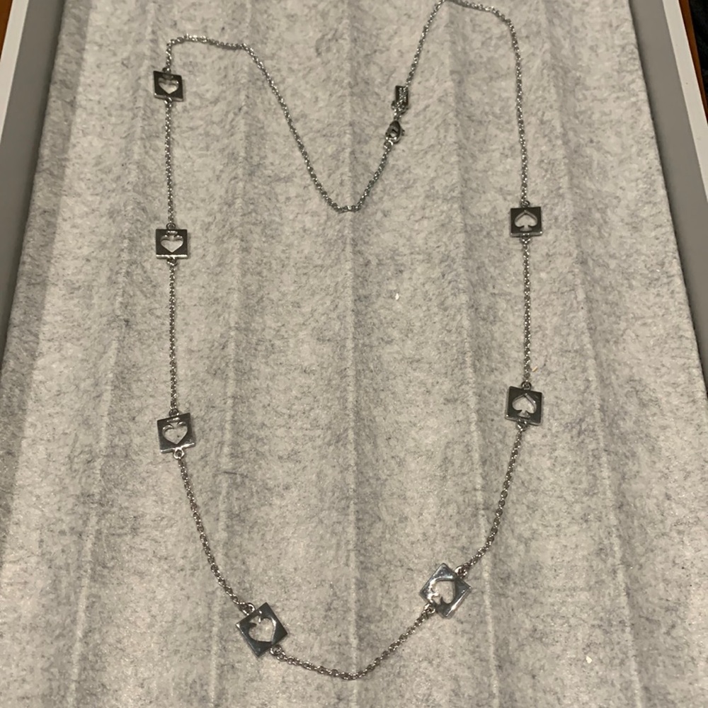 Like new silver Kate Spade long necklace